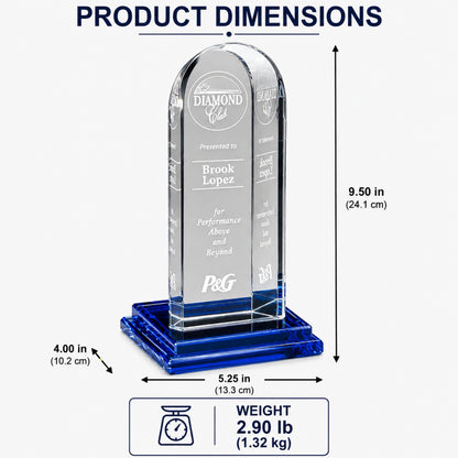 Crystal Vision | Gravierter Anerkennungspreis