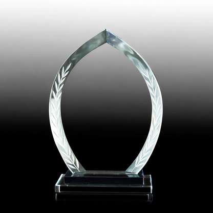 Employee Recognition Crystal Plaque
