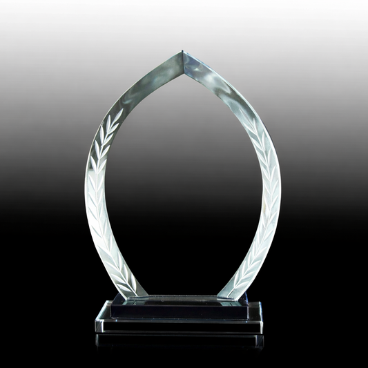 Employee Recognition Crystal Plaque