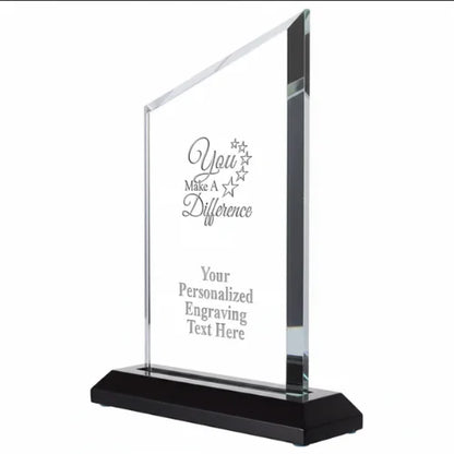 Custom Clear Acrylic Recognition Plaque
