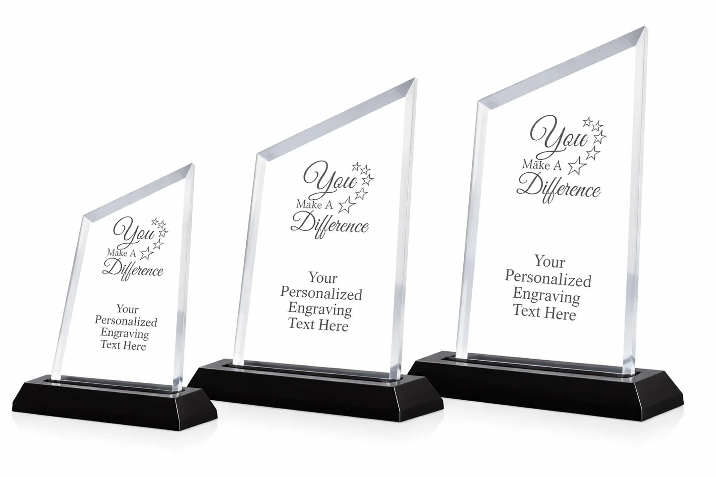 Custom Clear Acrylic Recognition Plaque