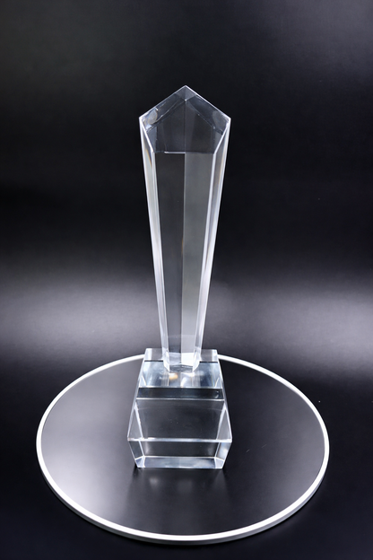 Custom Crystal Column Trophy