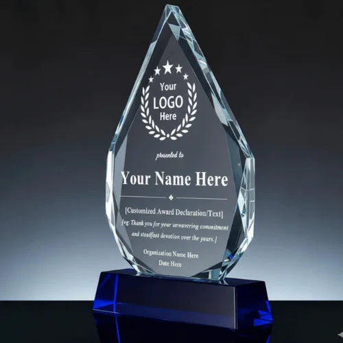 Custom Crystal Award Plaque
