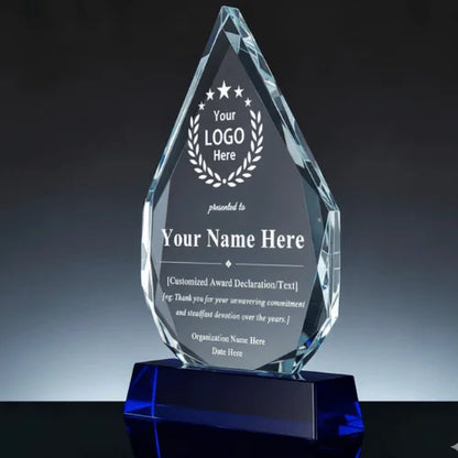 Custom Crystal Award Plaque