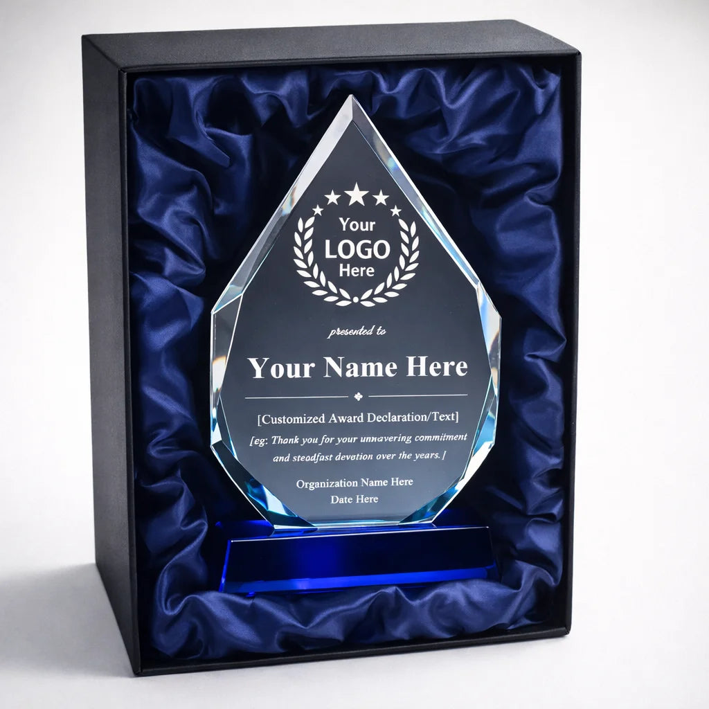 Custom Crystal Award Plaque