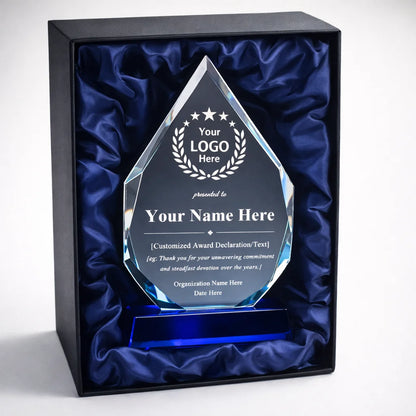 Custom Crystal Award Plaque