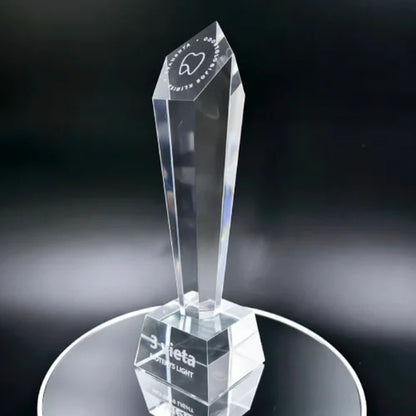 Custom Crystal Column Trophy