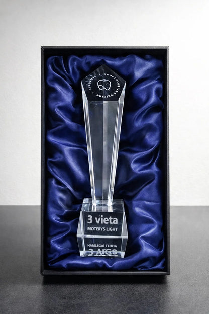 Custom Crystal Column Trophy