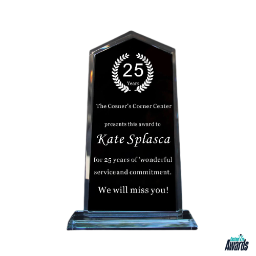 Custom Crystal Award plaque