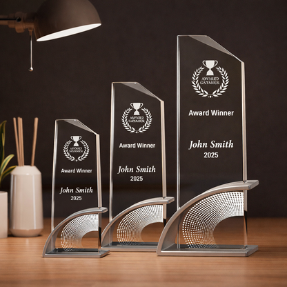 Custom Crystal Tower Award