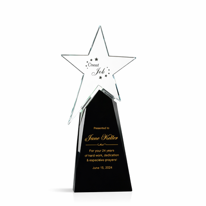 Custom Star Crystal Award