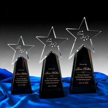 Custom Star Crystal Award