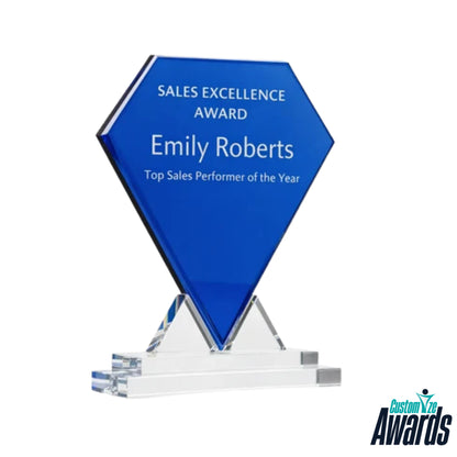 Diamond Excellence | Personalized Engraved Recognition Award Trophy