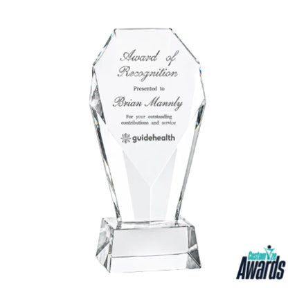 Tour de diamant | Trophée en cristal gravé sur mesure