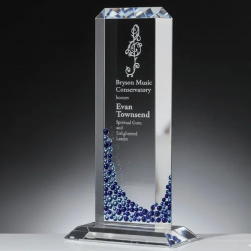 Dionysus Obelisk Sapphire Glass Award