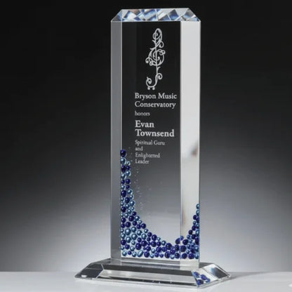 Dionysus Obelisk Sapphire Glass Award