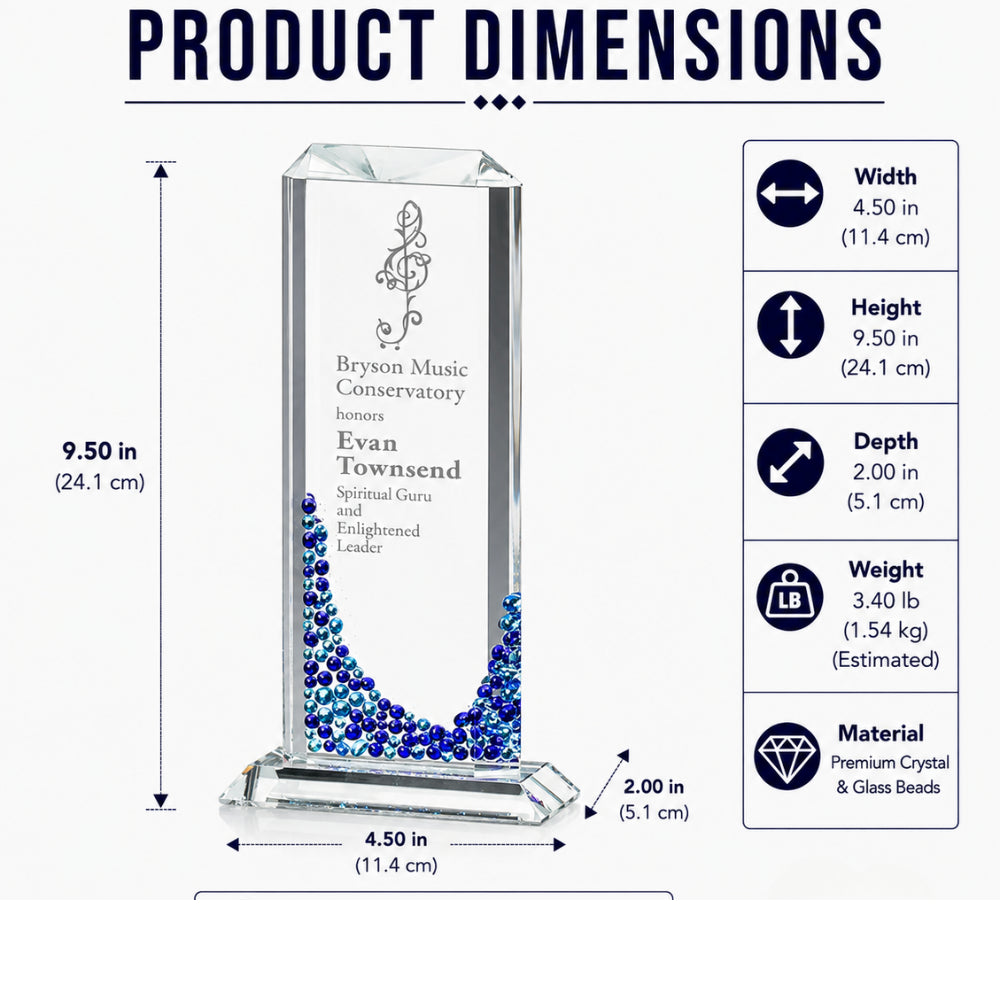 Dionysus Obelisk | Sapphire Glass Excellence Award