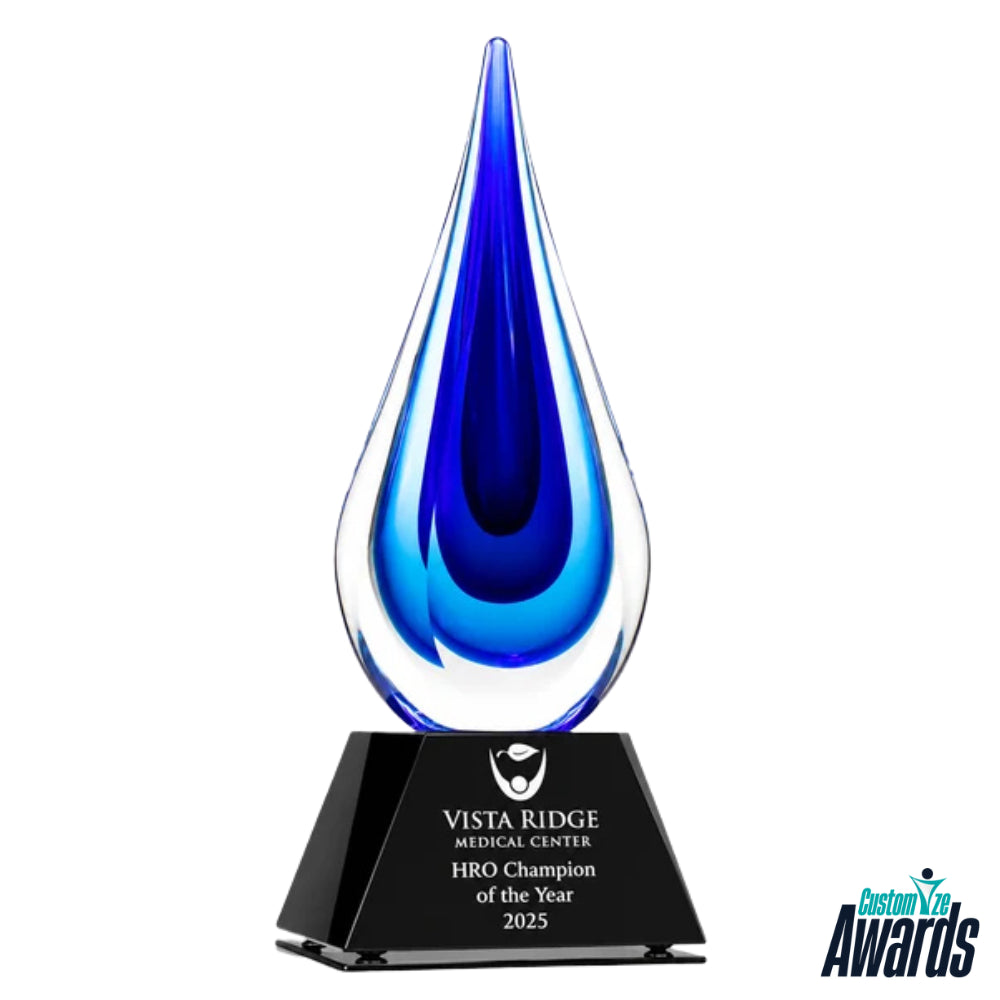 Droplet Glass | Excellence Recognition Trophy