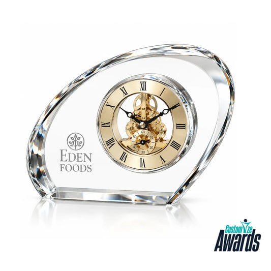 Eden Timeless | Custom Crystal Clock Award for Corporate Recognition