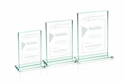 Emperor Jade Rectangle Glass Award plaques