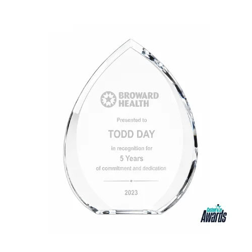 Eclipse Teardrop | Employee Service Crystal Award