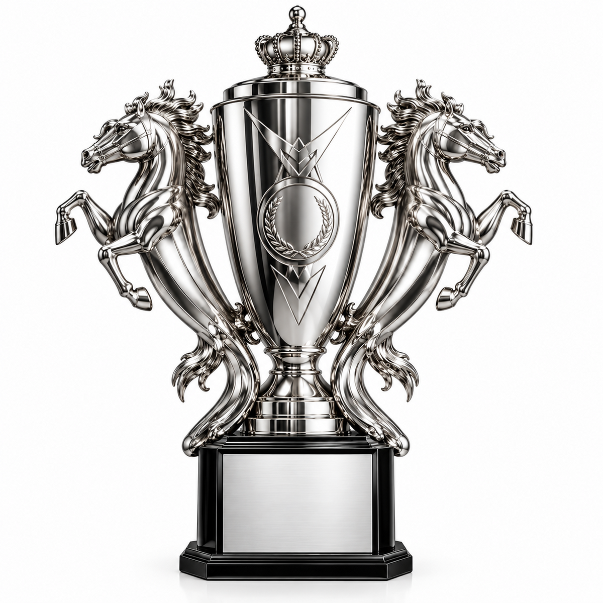 Twin Dragon | Customized Silver Metal Victory Trophy