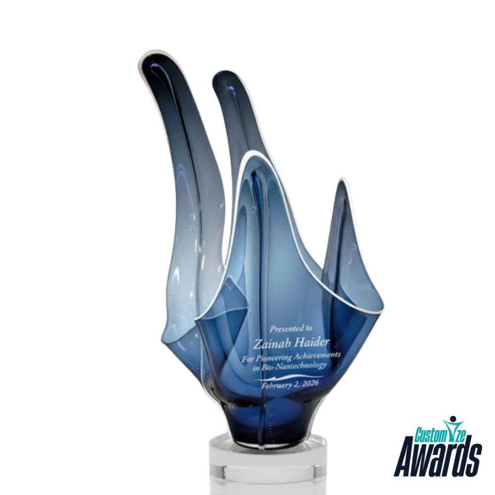 Flame Art Glass | Personalized Engraved Art Glass Awards