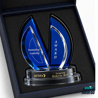 Vol Indigo Crystal | Plaque de reconnaissance gravée