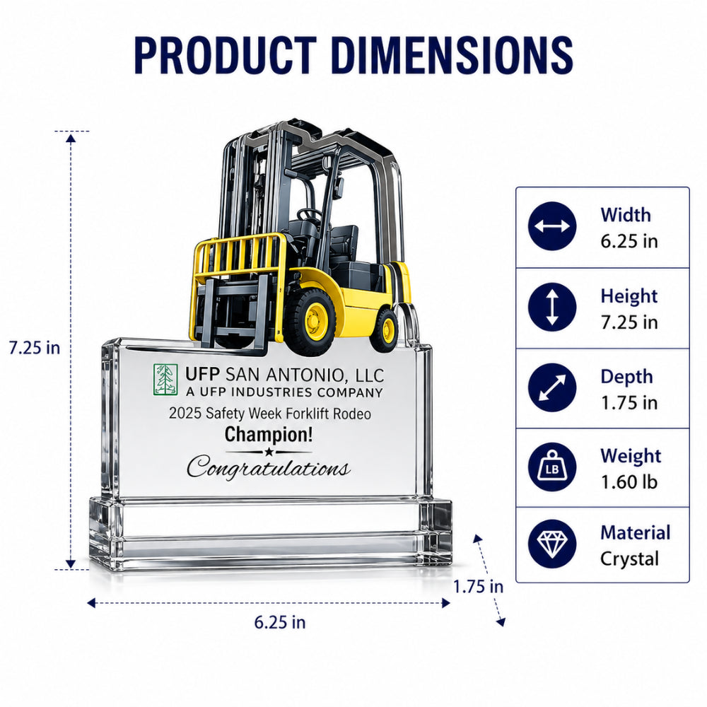 Forklift SafeLift | Forklift Safety Excellence Acrylic Award
