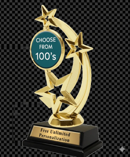 Gold Astro Spinner Custom Trophy (Premium Edition)