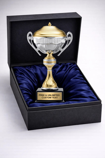Gold & Silver Premium Tone Metal Trophy