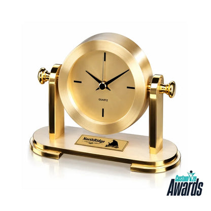 Golden Heritage | Custom Gold Clock Recognition Award