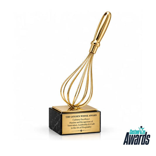 Golden Whisk | Personalized Hospitality and Chef Appreciation Trophy