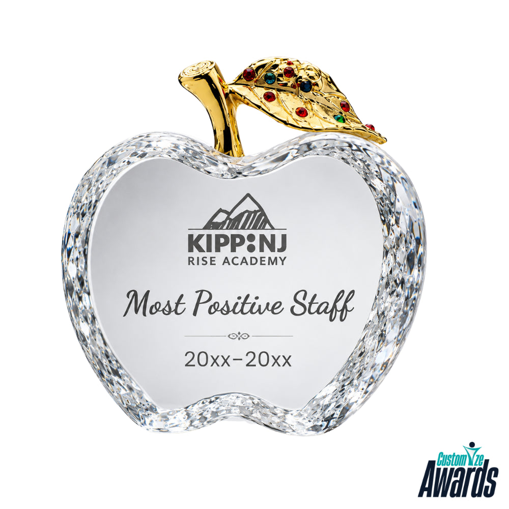 Golden Stem | Personalized Teacher Crystal Award
