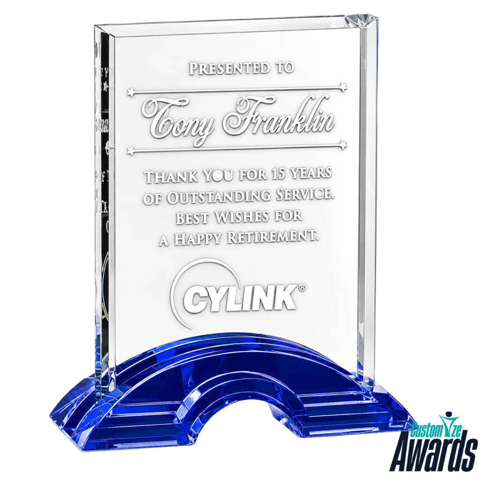 Greenbury Indigo  Engraved Recognition Award main 