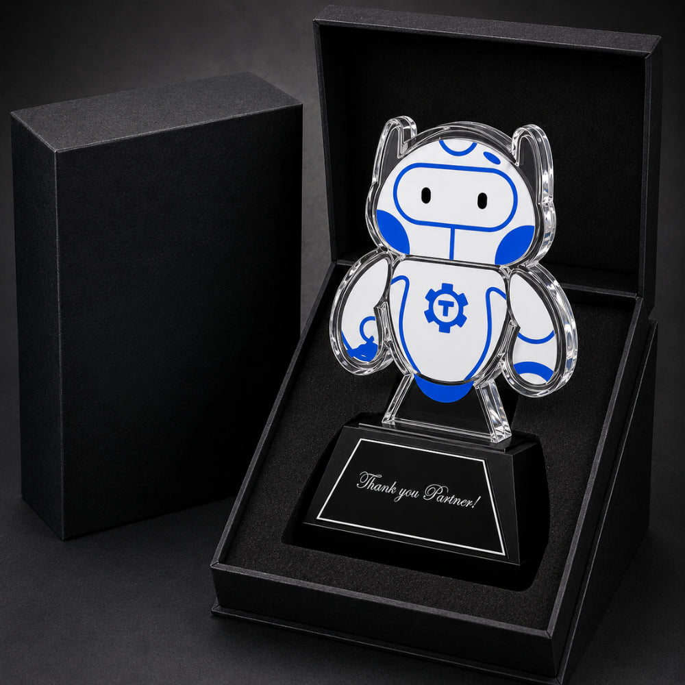 Guardian Acrylic Robot Award pakaging 
