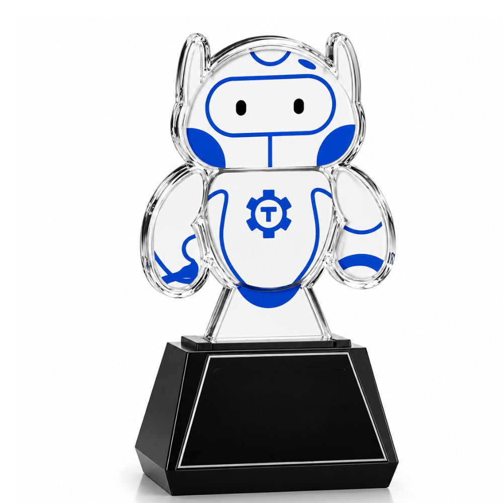 Guardian Acrylic Robot Award without engraving 
