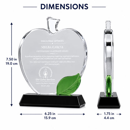 Harmony Apple | Educational Achievement Crystal Award