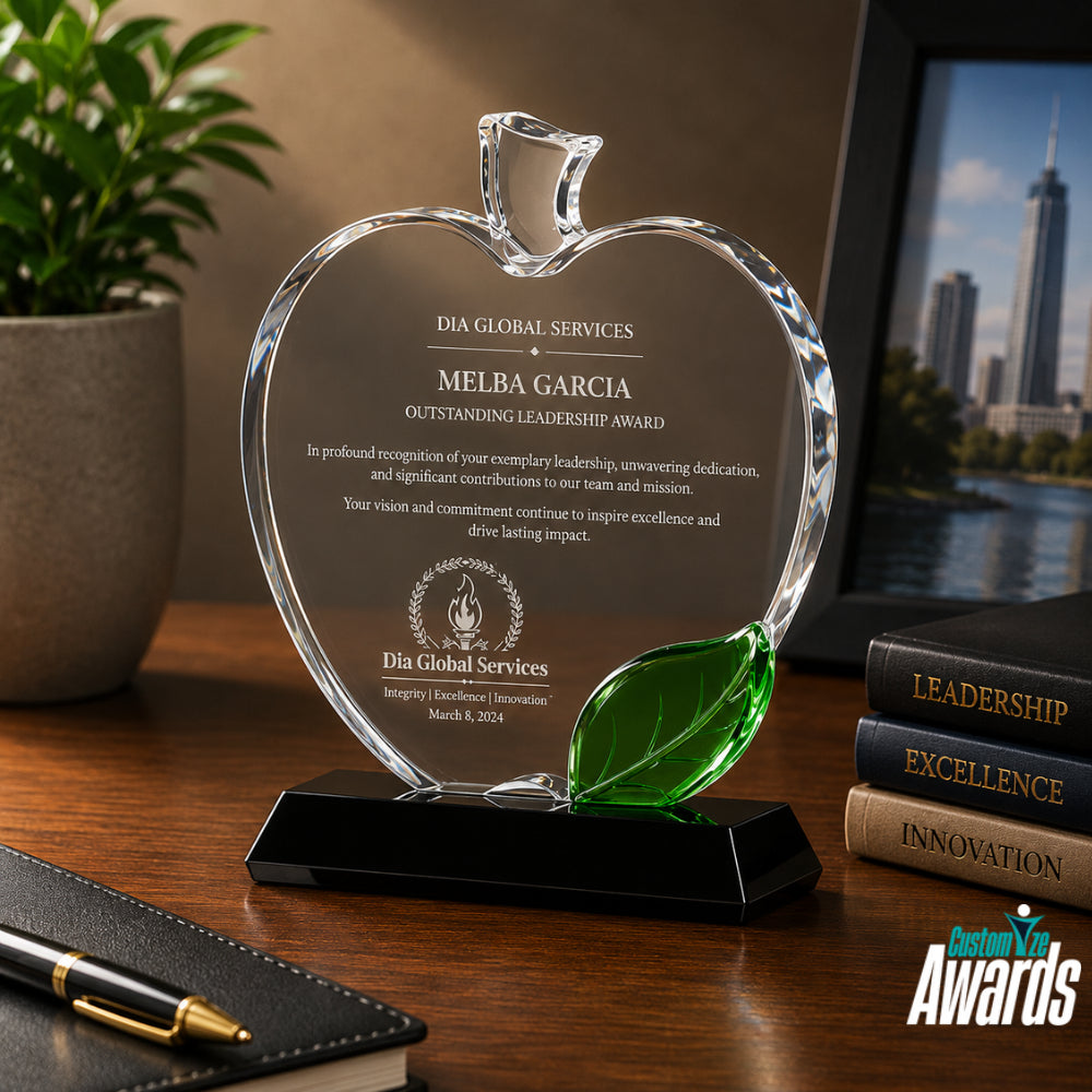 Harmony Apple  Educational Achievement Crystal Award  lifestyle 