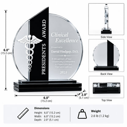 Harmony Caduceus | Clinical Excellence Crystal Award