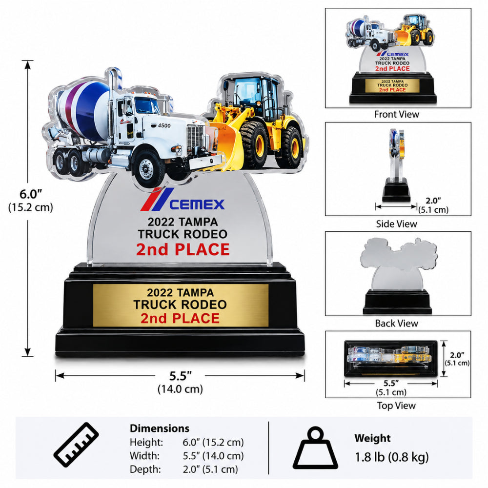 Heavy IronRider | Truck Rodeo Achievement Acrylic Award