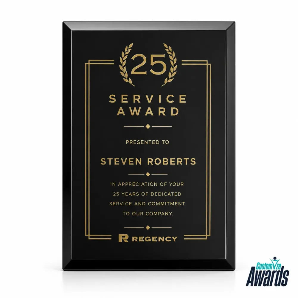Heritage Prestige | Custom Engraved Crystal Plaque Award