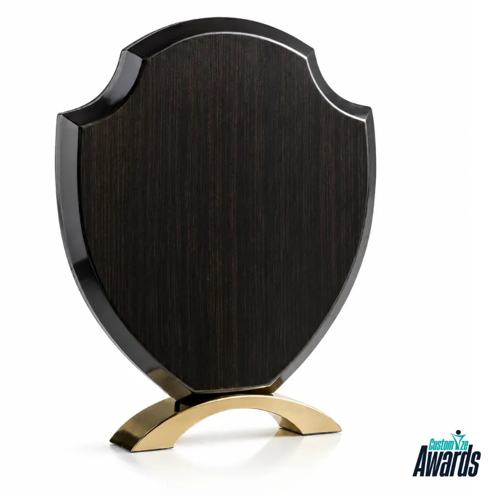 Heritage Shield | Custom Engraved Wood Award for Leadership Acheivement