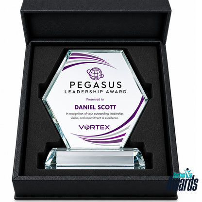Hexagon Crystal | Corporate Recognition Award