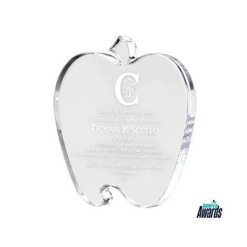 Honor Apple | Personalized Crystal Retirement Award