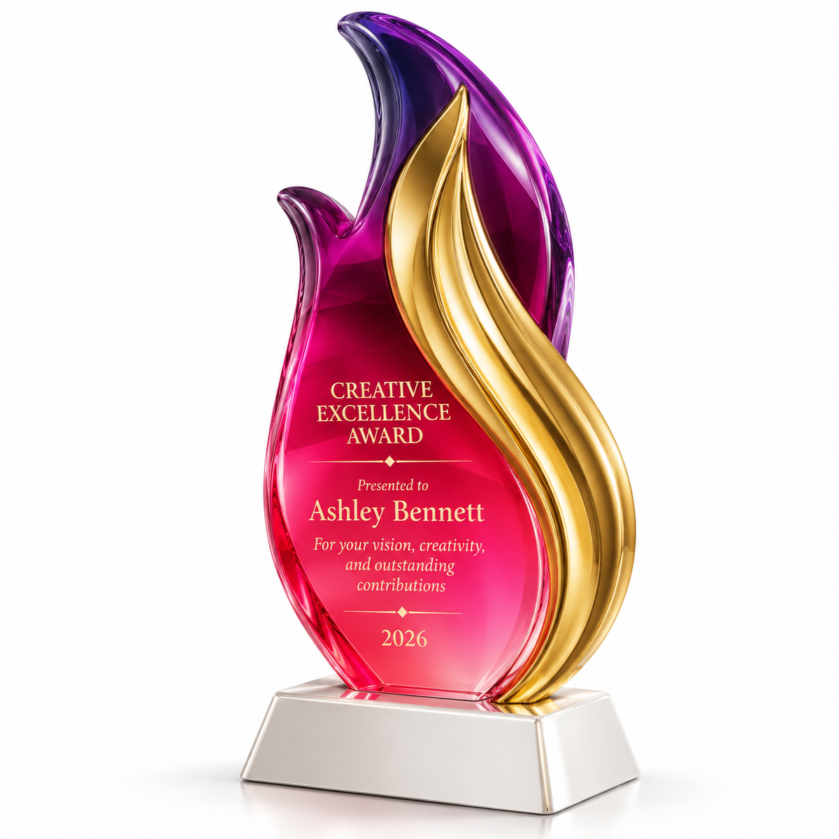 Safety Sight | Trophée en acrylique pour la protection en milieu de travail