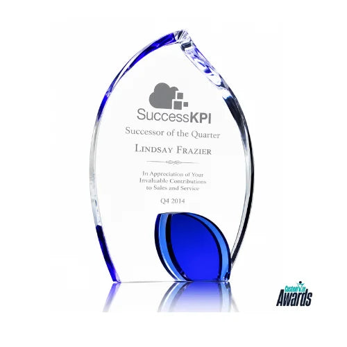 Infinity Crystal Sapphire Award | Employee Excellence Trophy