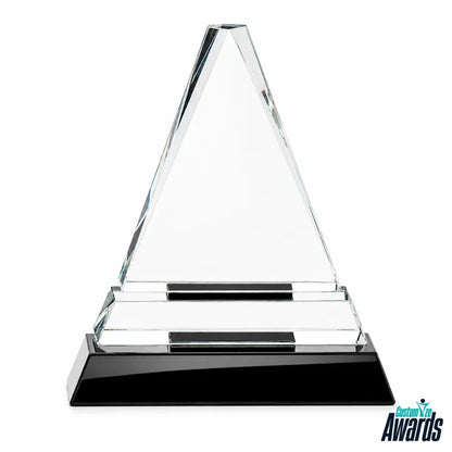 Triangle Intrépide | Trophée en cristal personnalisé