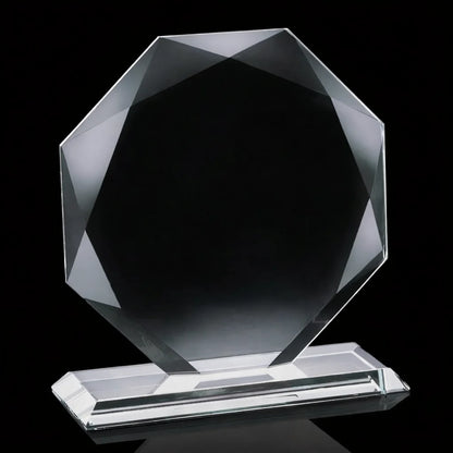 Kitchener Jade Octagon plaque crystal Award