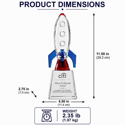 Raketenstart | Innovations-Erfolgs-Kristall-Auszeichnung